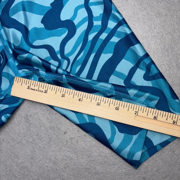 Under Armour Compression Bike Shorts Womens Small Blue HeatGear High Rise - Picture 10 of 11